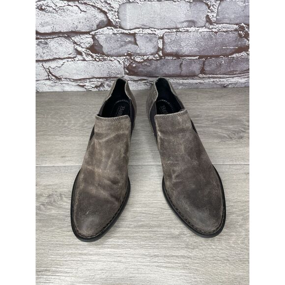 Born Boots Dallia Ankle Booties Heels F52142 Gray Leather Slip On Women Sz 7M US - Picture 16 of 16